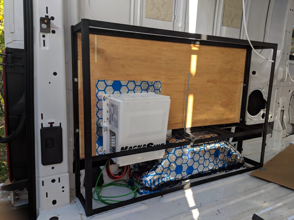 camper van electrical system cabinet construction