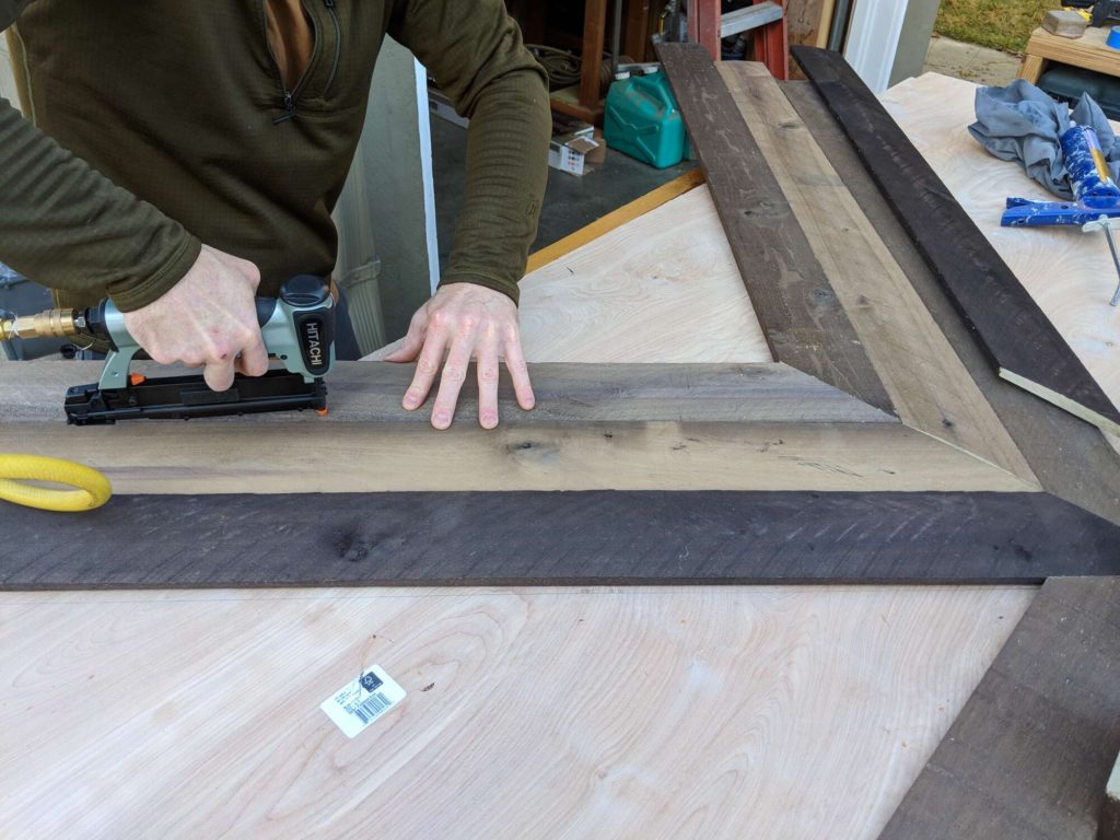 sliding barn door closet nail gun