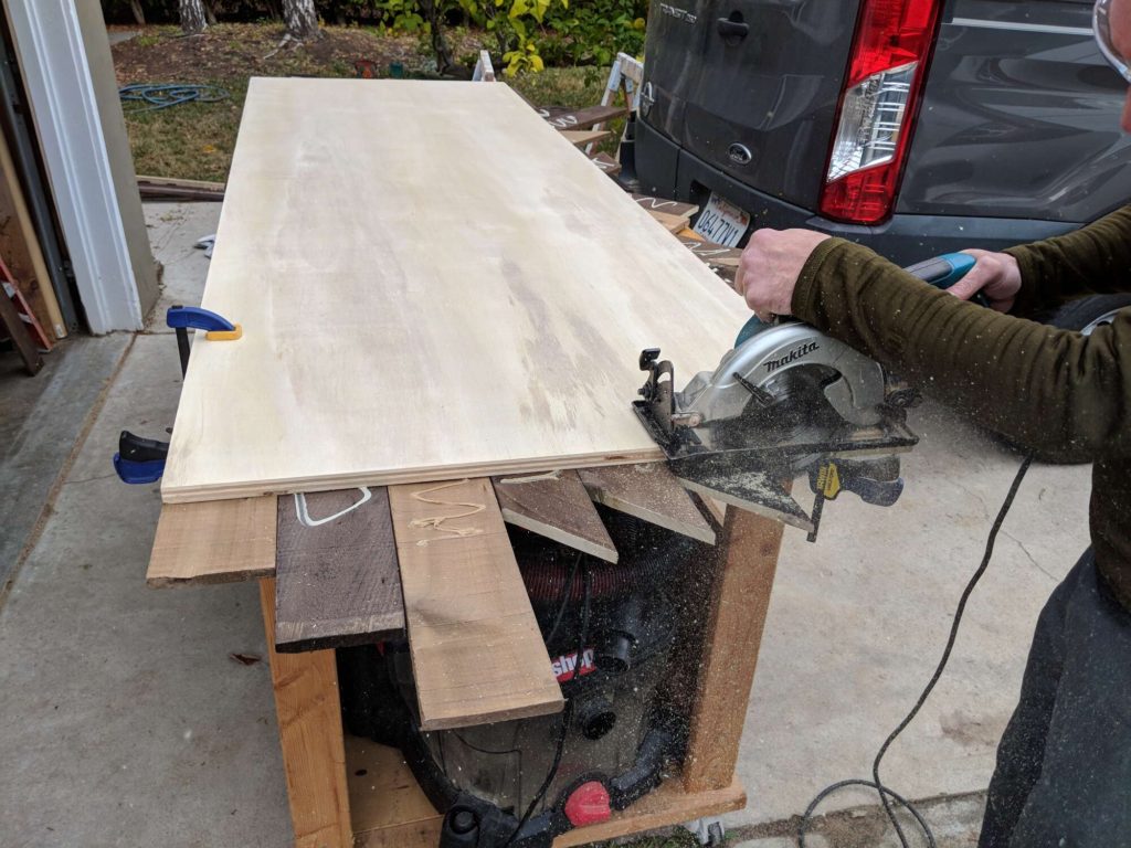 sliding barn door closet trimming end circular saw