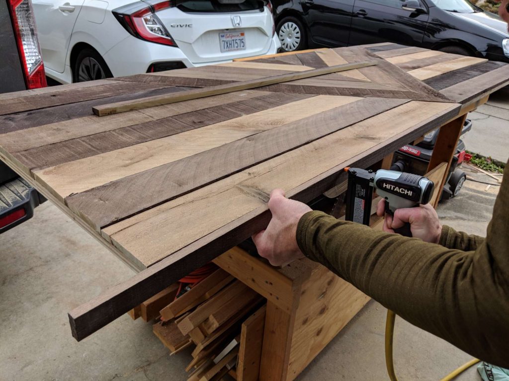 sliding barn door closet nailing border